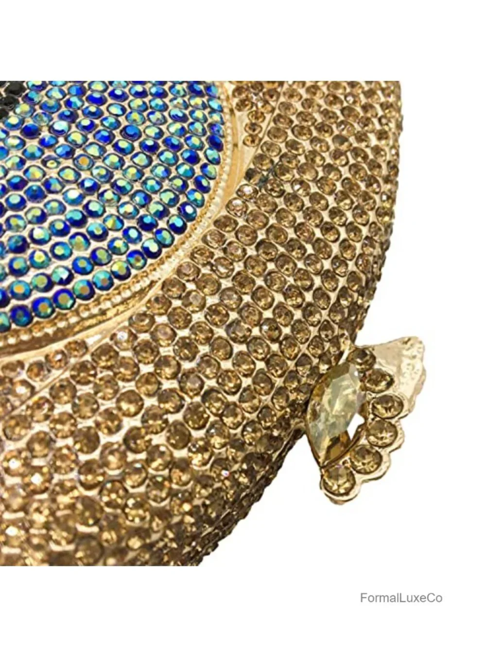 Evil Eye Crystal Clutch Mini Evening Bag with Rhinestones